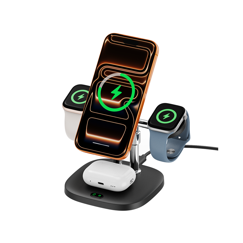 SwanScout 709M - 4-in-1 magnetische draadloze oplader voor Apple