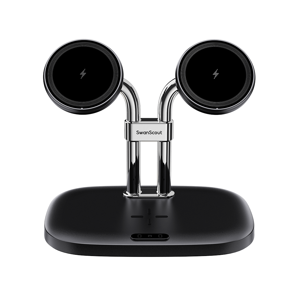 SwanScout 706SM - Dubbel magnetisk laddare för Samsung