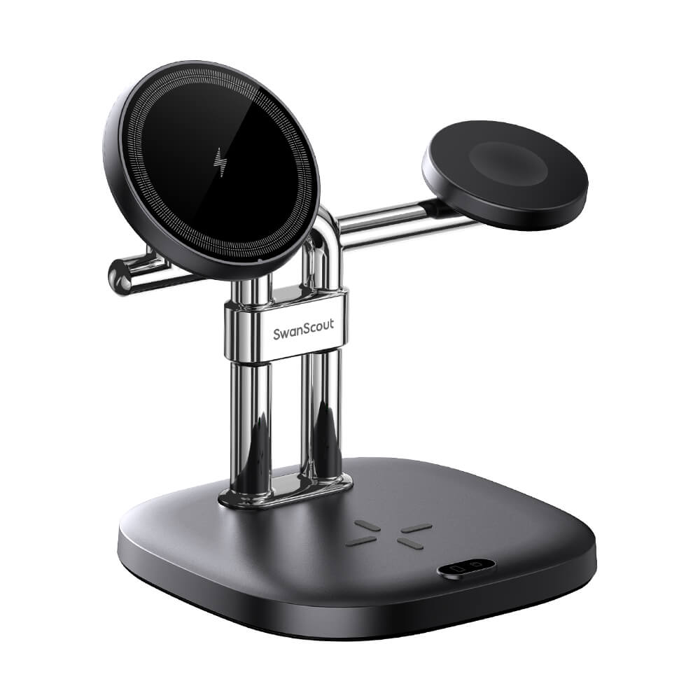 SwanScout 712M – 3-in-1 Magneettinen Langaton Latausasema Apple-laitteille