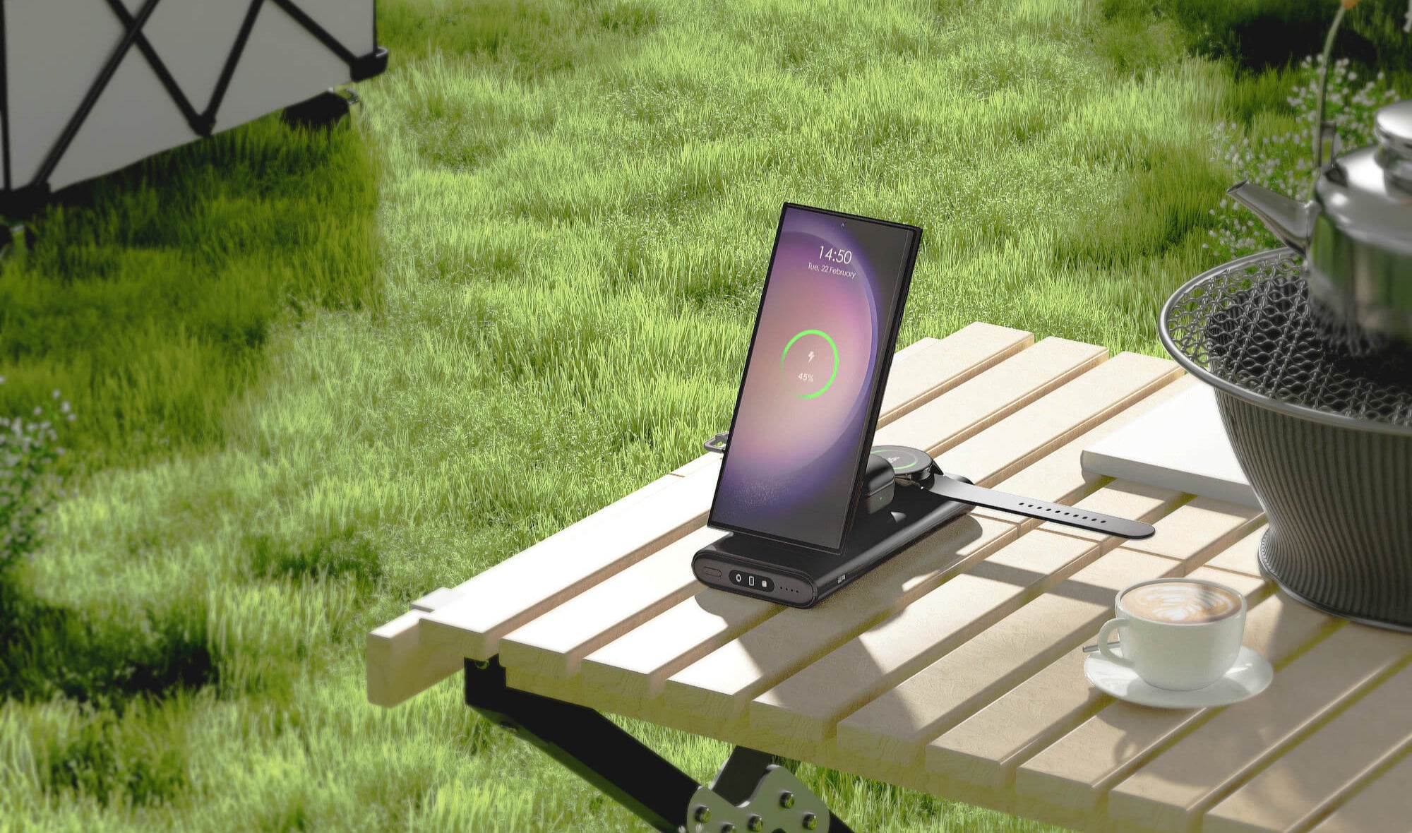 With Samsung wireless charger fast charging capability, the SwanScout 301S keeps phones and watches powered quickly and wirelessly.