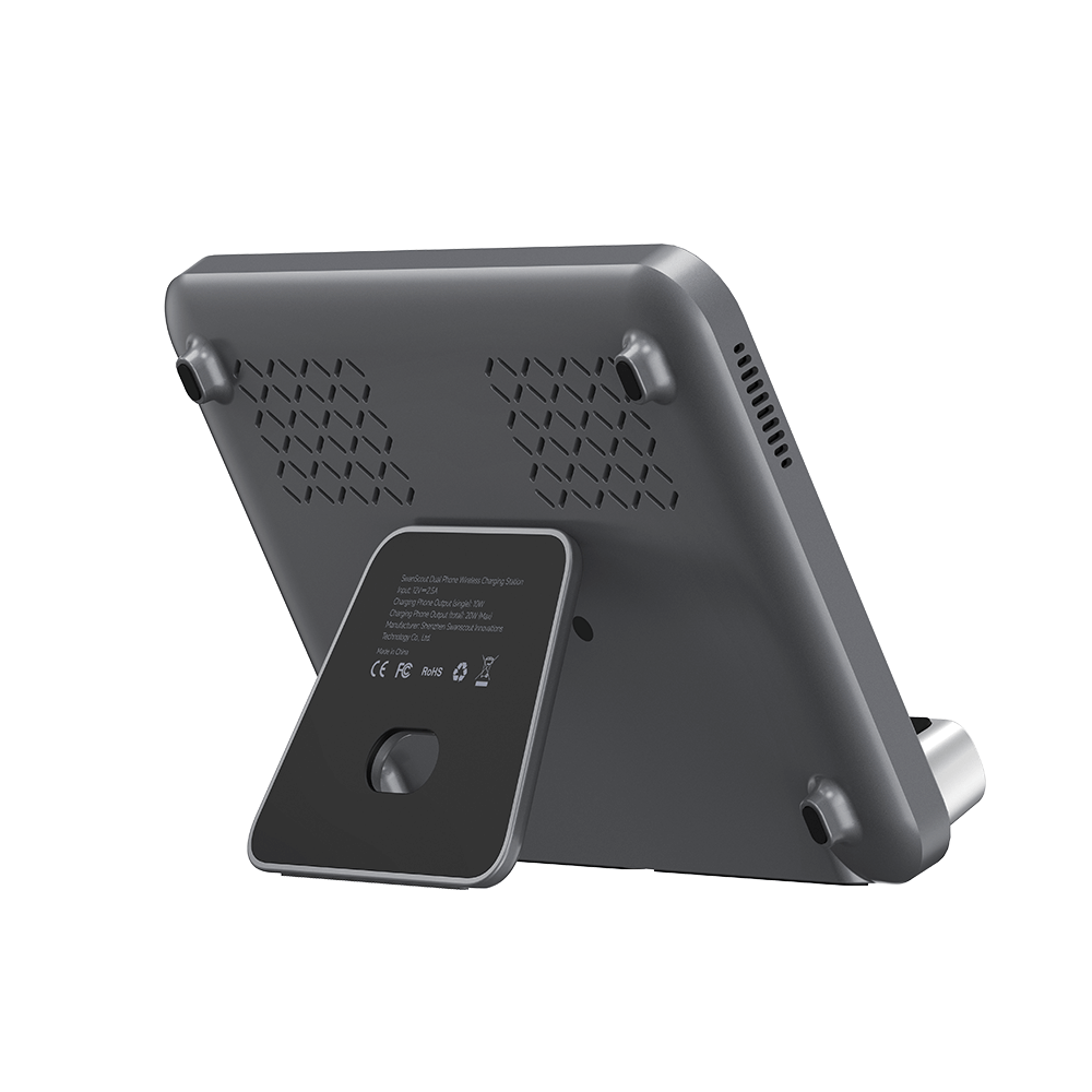 SwanScout 504 - Caricatore wireless per due telefoni