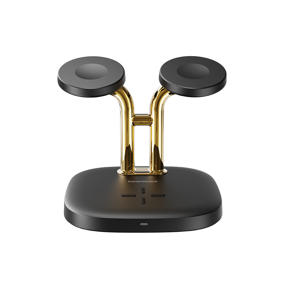 SwanScout 704A - Dual Watch Wireless Charger for Apple