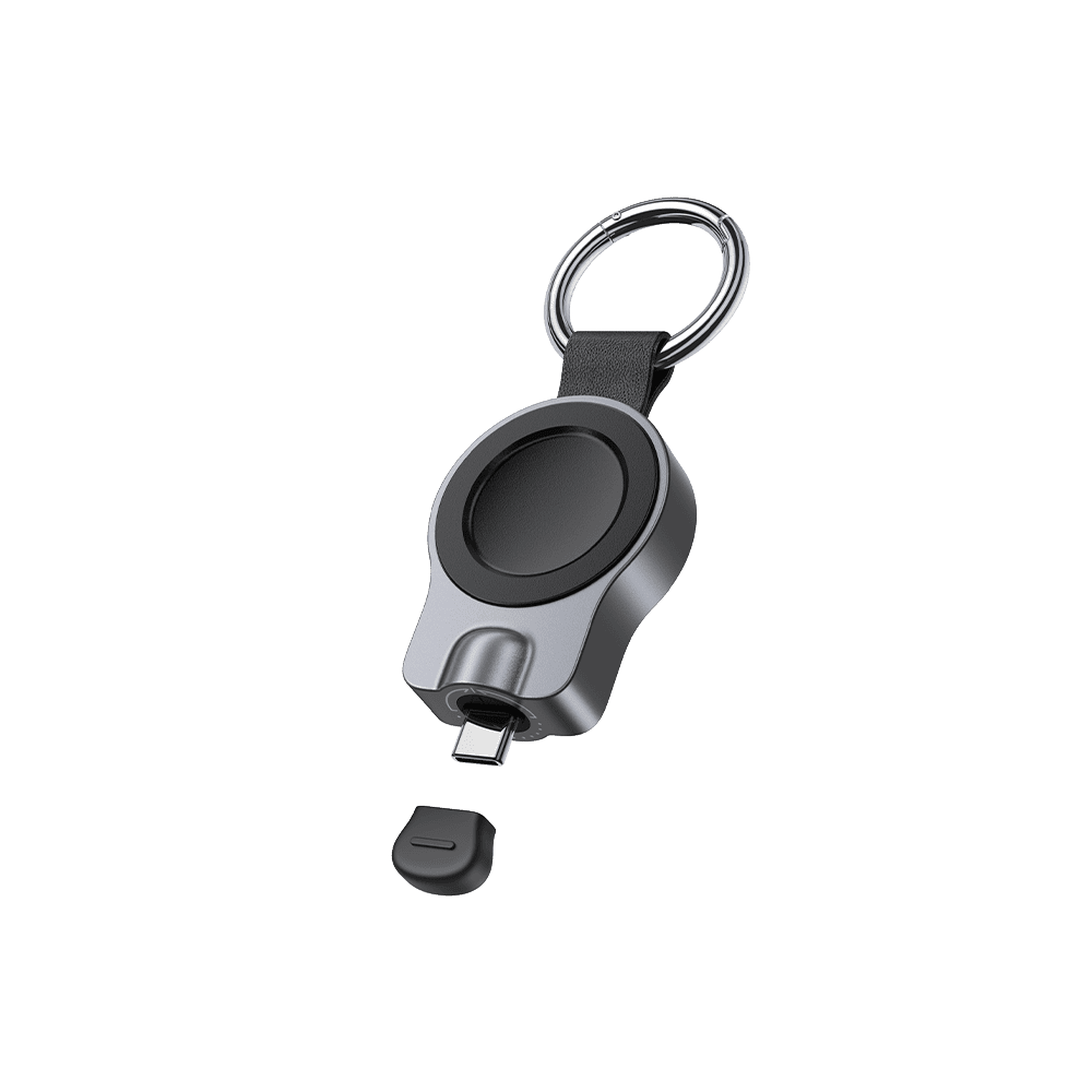 Portable USB-C charger for Samsung Galaxy Watch left front view SwanScout 510S