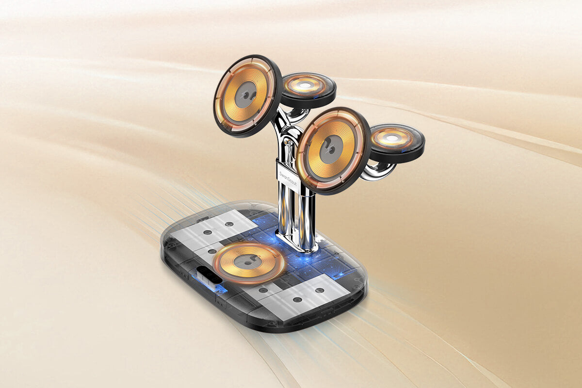 SwanScout 902M wireless charger multiple protection features including overheat short circuit static and foreign object protection