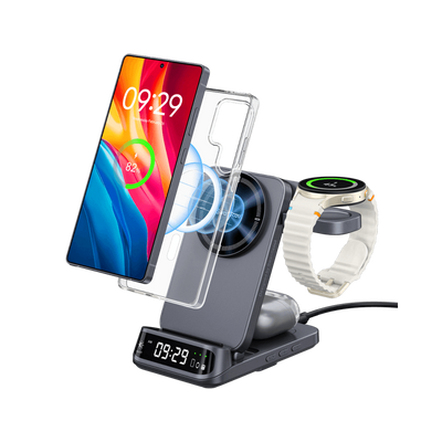 SwanScout 708SM - Încărcător wireless magnetic 3 în 1 pentru Samsung cu ceas