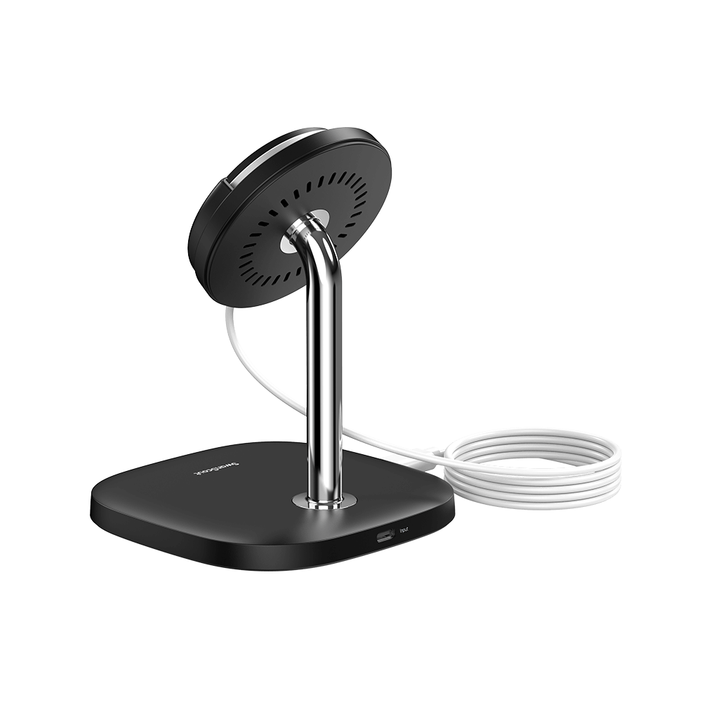 Looking for an elegant Apple charger? The SwanScout 506M combines magnetic hold and adjustable angles.