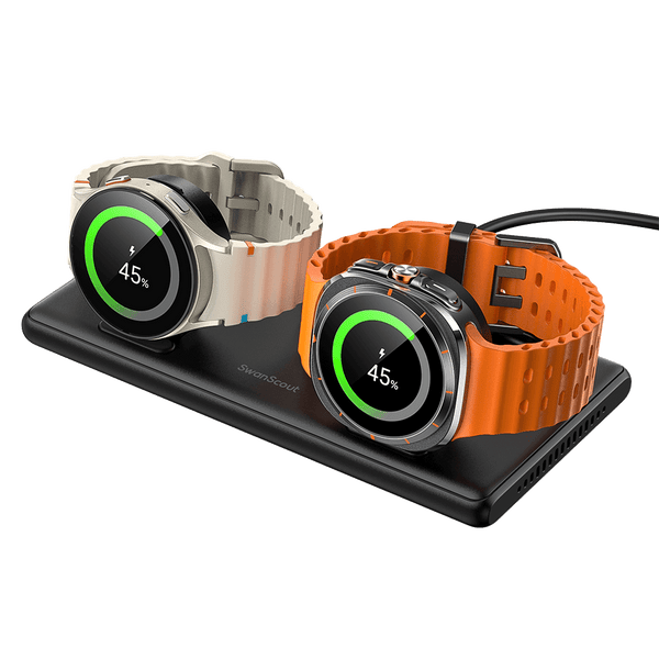 SwanScout 507DS – Kaksinkertainen Samsung-kellon laturi