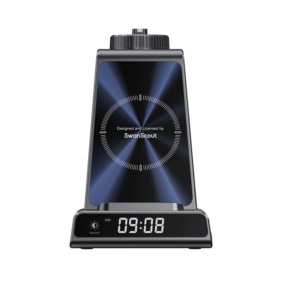 SwanScout C01GM - Stazione di ricarica wireless 3 in 1 per orologio Garmin