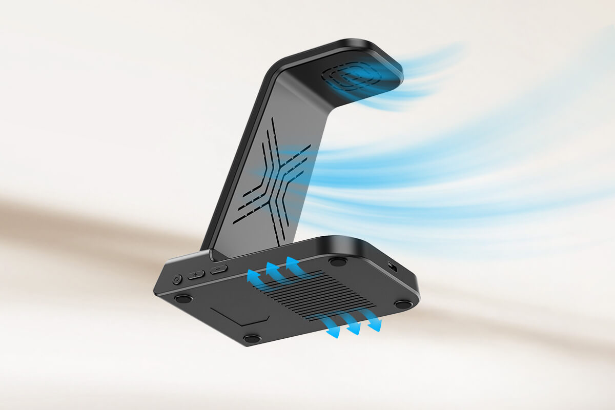 Featuring a built-in time display, the SwanScout C02 combines a clock with charging station in one device.