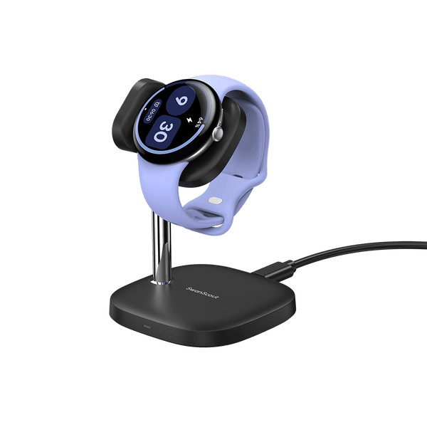 قاعدة شحن لاسلكية سريعة لساعه Pixel Watch 4 من SwanScout 505G4