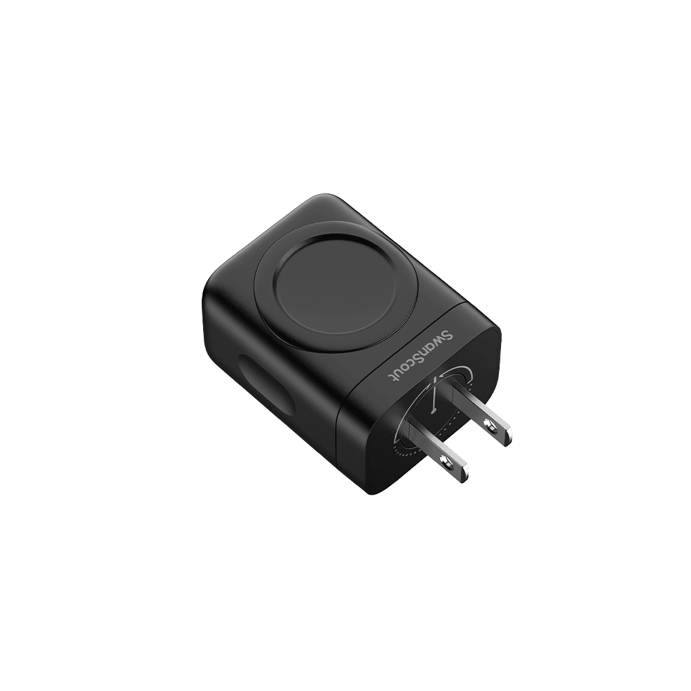 Samsung Galaxy Watch wall charger right front view SwanScout 509S