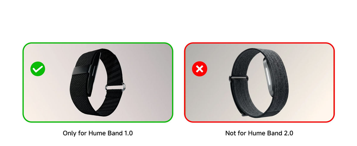 Hume Band charger only for Hume Band 1.0 and not for Hume Band 2.0 compatibility comparison SwanScout 513