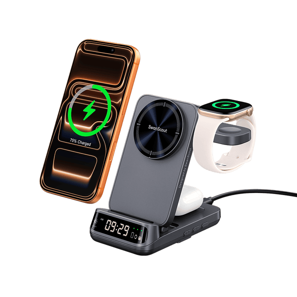 SwanScout 708M(25W) - 25W-os mágneses vezeték nélküli töltő Apple készülékekhez